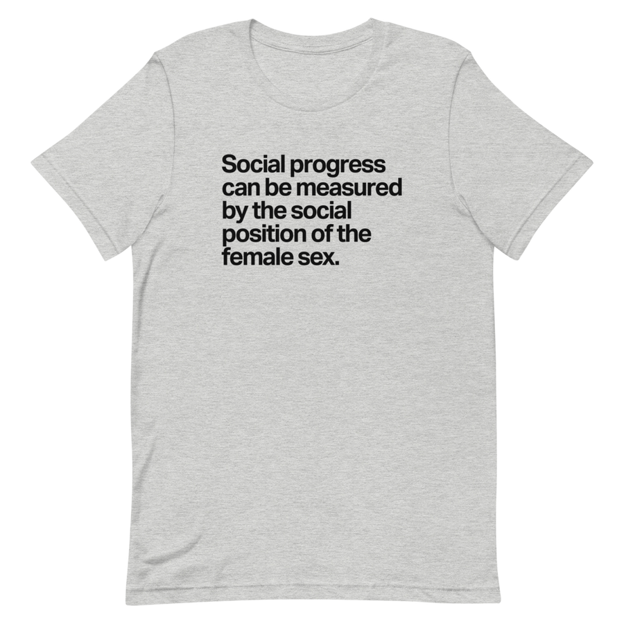 Social Progress and the Female Sex Unisex Tee