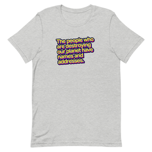 Names And Addresses Unisex Tee
