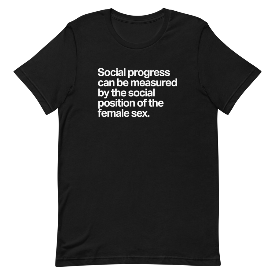 Social Progress and the Female Sex Unisex Tee
