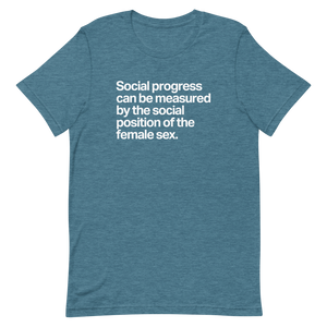 Social Progress and the Female Sex Unisex Tee