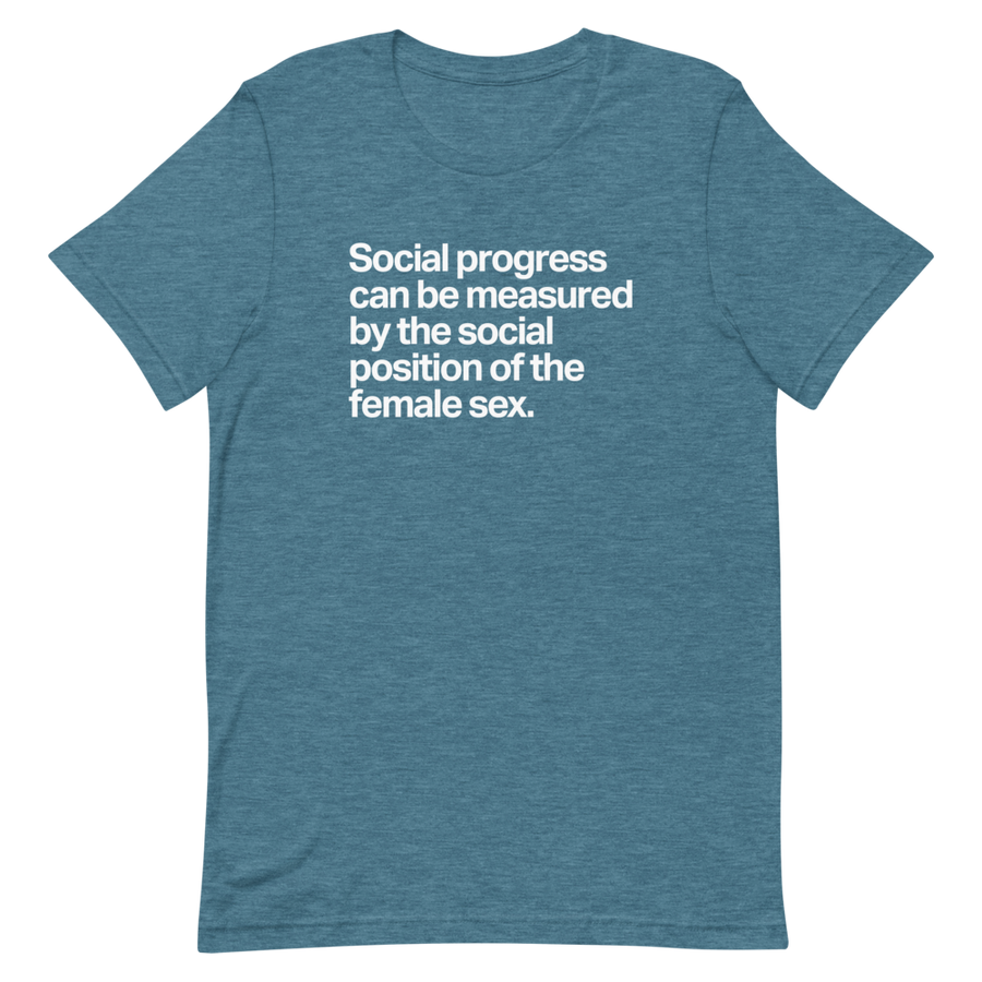 Social Progress and the Female Sex Unisex Tee