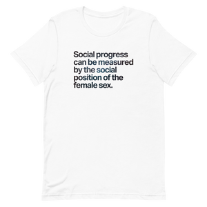 Social Progress and the Female Sex Unisex Tee