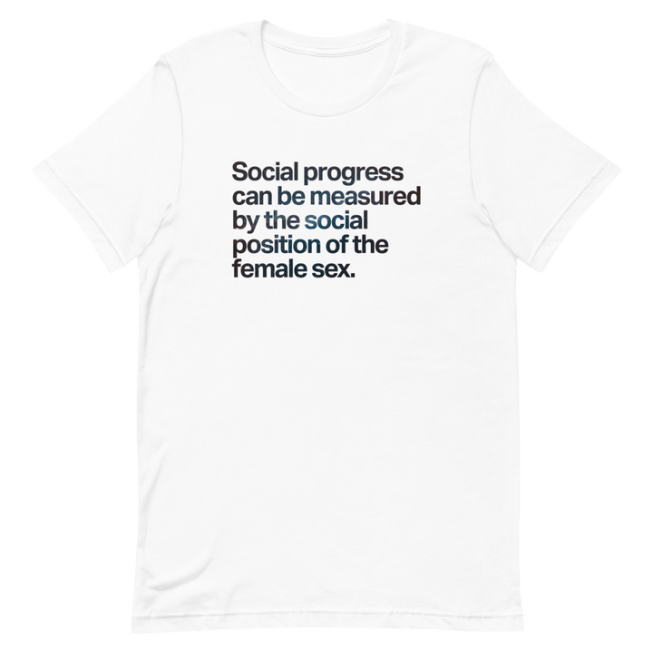 Social Progress and the Female Sex Unisex Tee