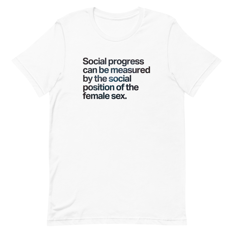 Social Progress and the Female Sex Unisex Tee