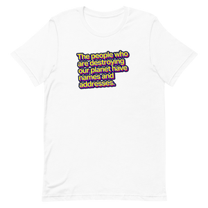 Names And Addresses Unisex Tee