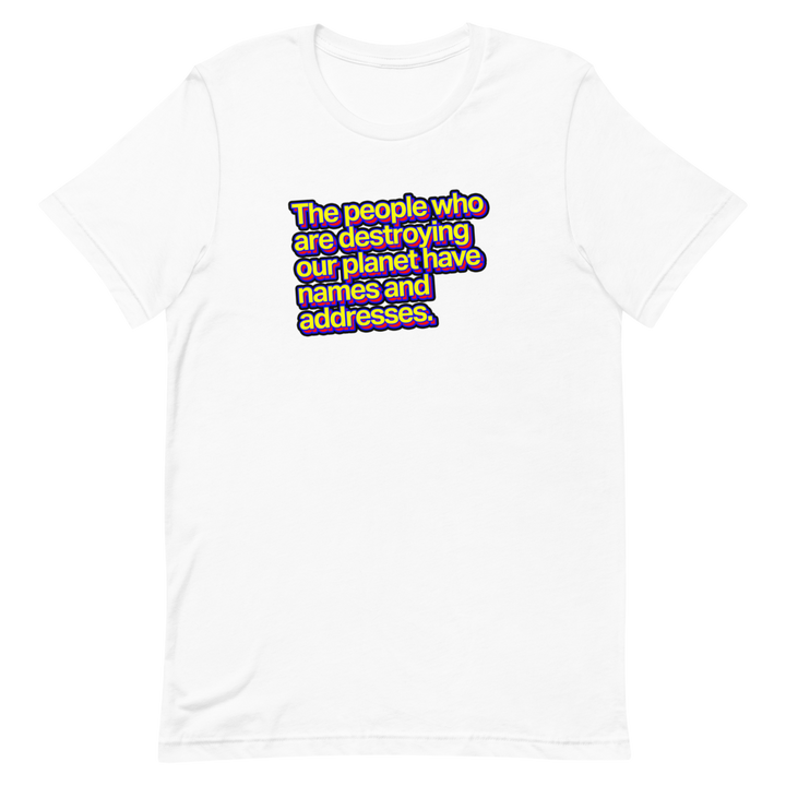 Names And Addresses Unisex Tee